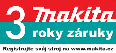 Banner 3 roky záruky Makita