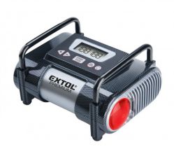 EXTOL PREMIUM CC 140 kompresor do auta 12V s LCD a světlem 6,9 bar 8864006