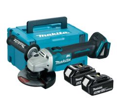 Akku úhlová bruska Makita DGA 506 RTJ, 18V 2x5Ah Li