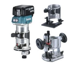Aku kombinovaná frézka Makita DRT50RTJX2, s příslušenstvím Li-ion LXT 18V/5,0Ah