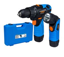 Aku vrtací šroubovák NAREX ASV122-set, 12V 2x2Ah, lampa