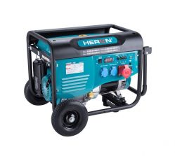 HERON 8896418 benzínová třífázová elektrocentrála 6,8kW s podvozkem