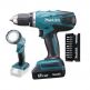 Akku vrtačka s lampou Makita DF 457 DWLX1 2x18V Li 1,3 Ah G