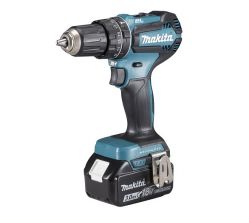 Aku bezuhlíková příklepová vrtačka Makita DHP 485 RFJ, Li-ion 18V/3,0 Ah,systainer